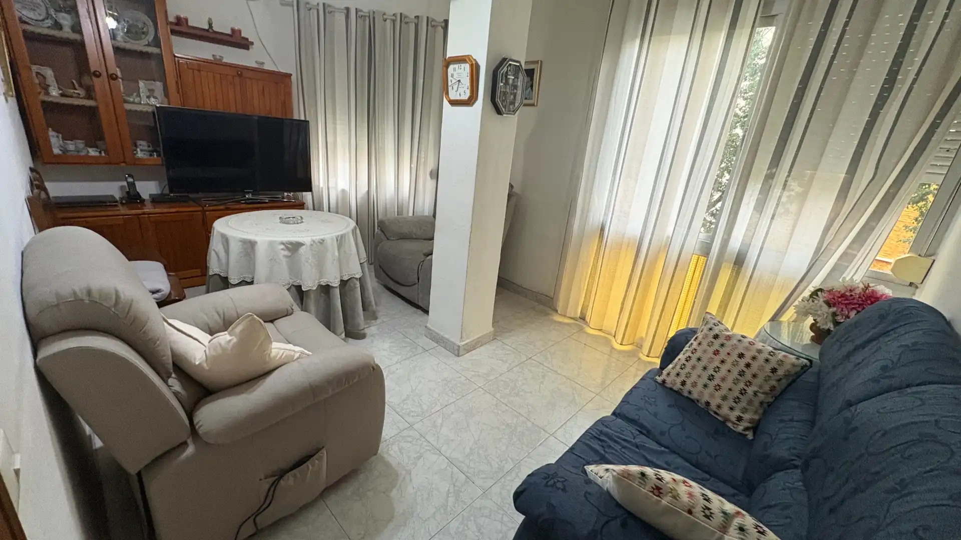 Sala de estar de Piso en venta en Málaga con Amueblado y Balcón