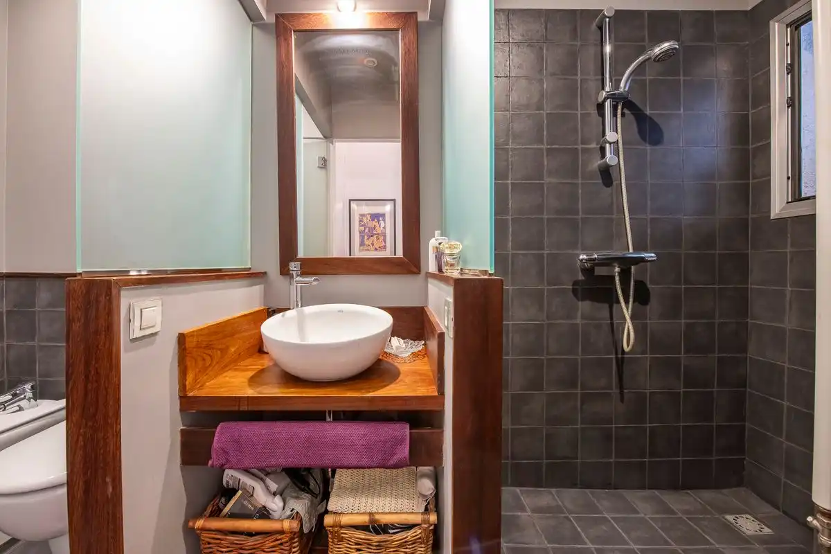 Badezimmer von Loft zum Verkauf in Madrid mit Heizung, Privatgarten und Möbliert