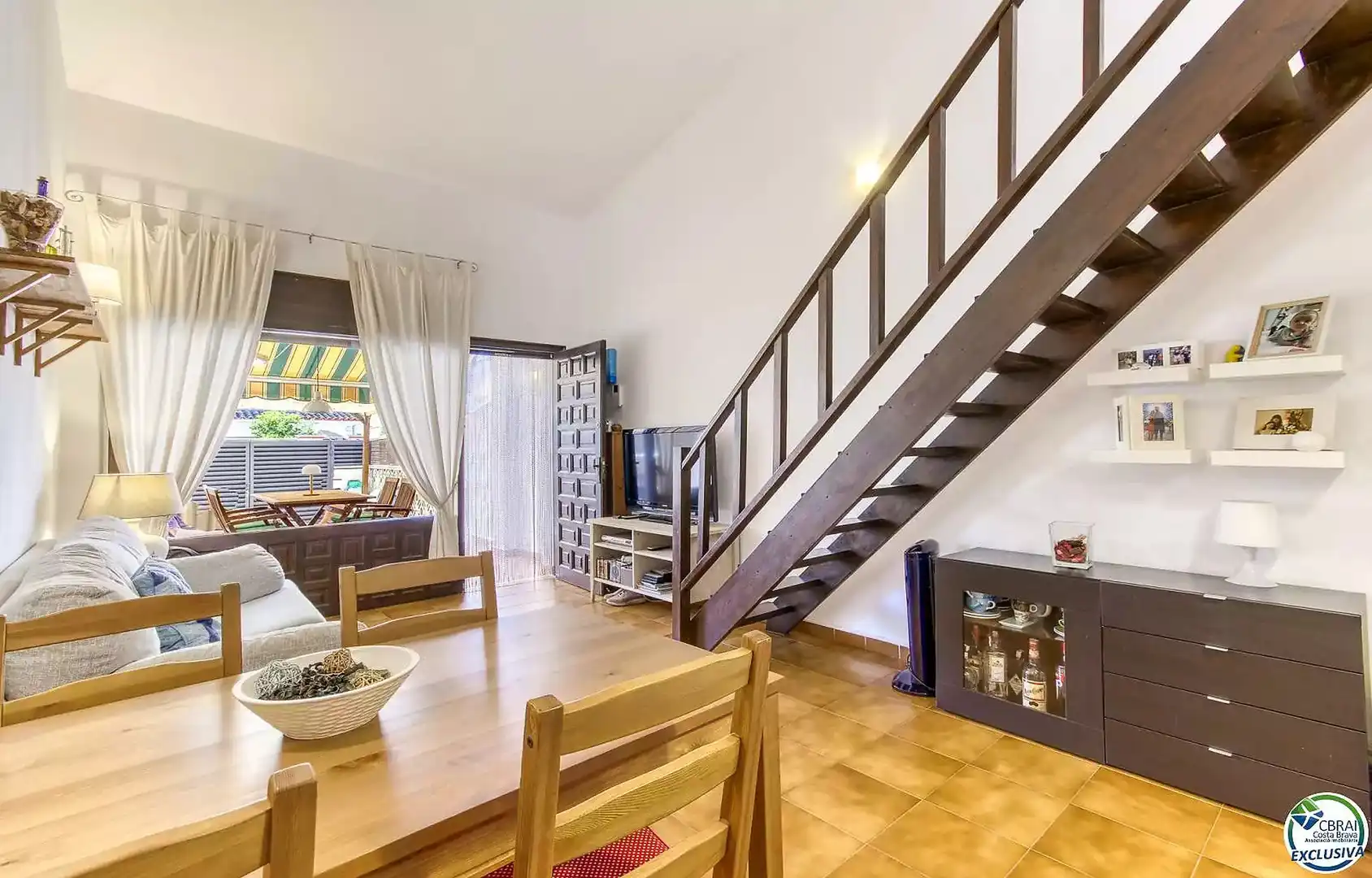 Sala de estar de Casa o chalet en venta en Garrigàs con Terraza y Amueblado