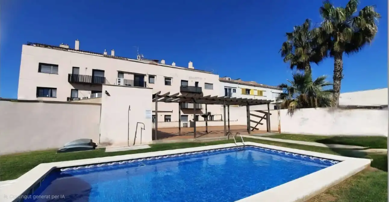 Piscina de Apartamento de alquiler en Sant Jaume d'Enveja con Aire acondicionado, Amueblado y Piscina comunitaria