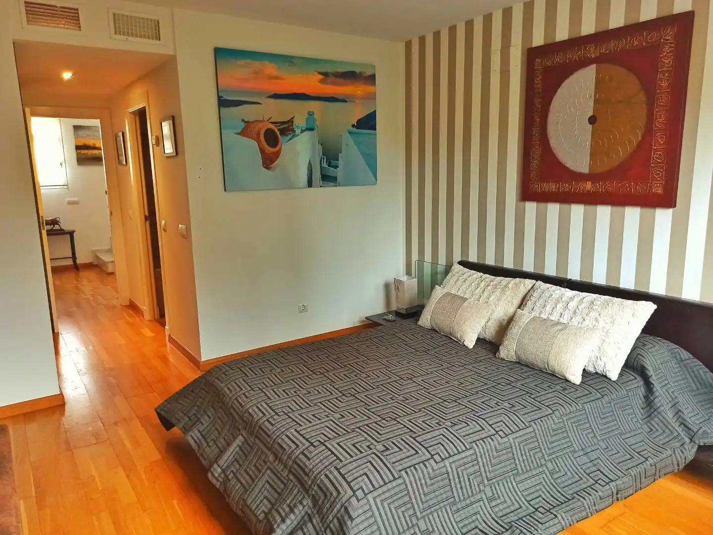 Schlafzimmer von Einfamilien-Reihenhaus zum Verkauf in Vícar mit Klimaanlage und Terrasse