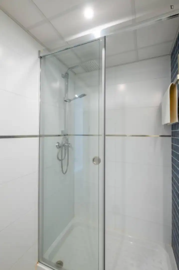 Bathroom of Study for rent in Málaga  with Air Conditioner, Furnished and Washing machine