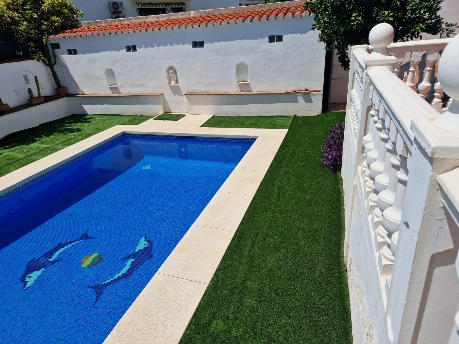 Piscina de Casa o xalet de lloguer en Benalmádena amb Jardí privat, Piscina i Moblat