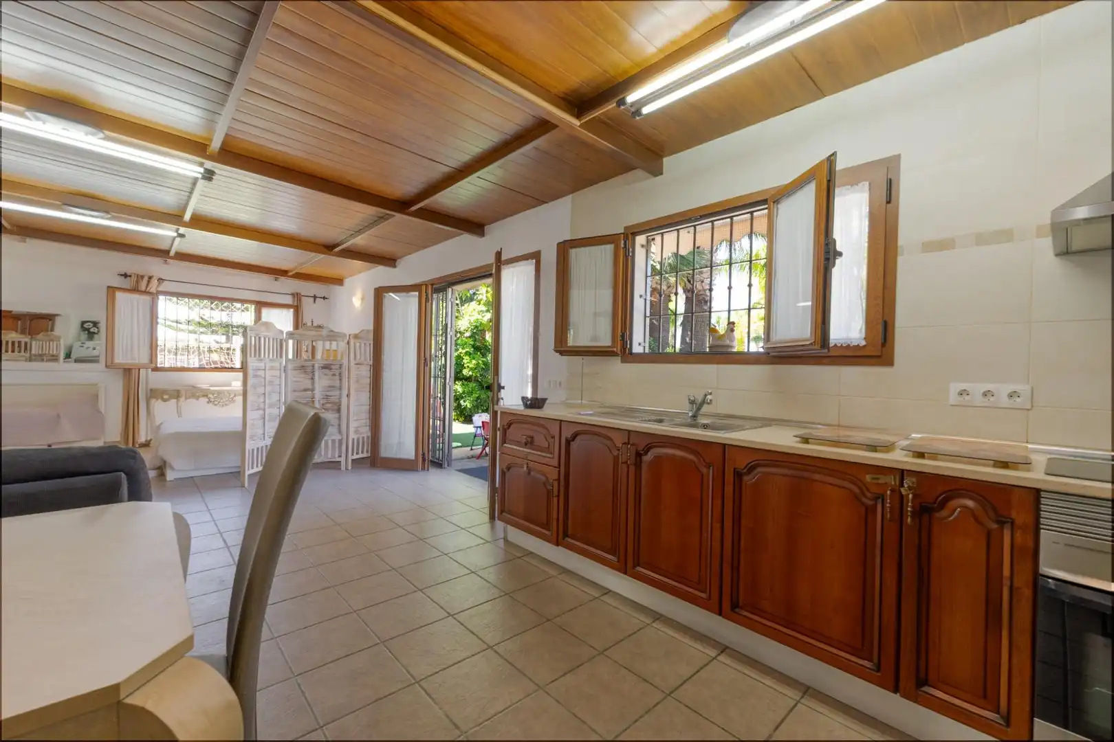 Cocina de Finca rústica de alquiler en Mijas