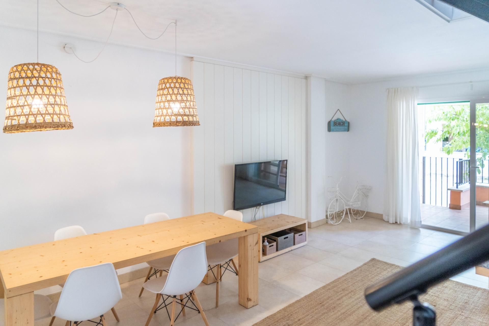 Living room of Single-family semi-detached to rent in Llucmajor  with Air Conditioner, Private garden and Terrace