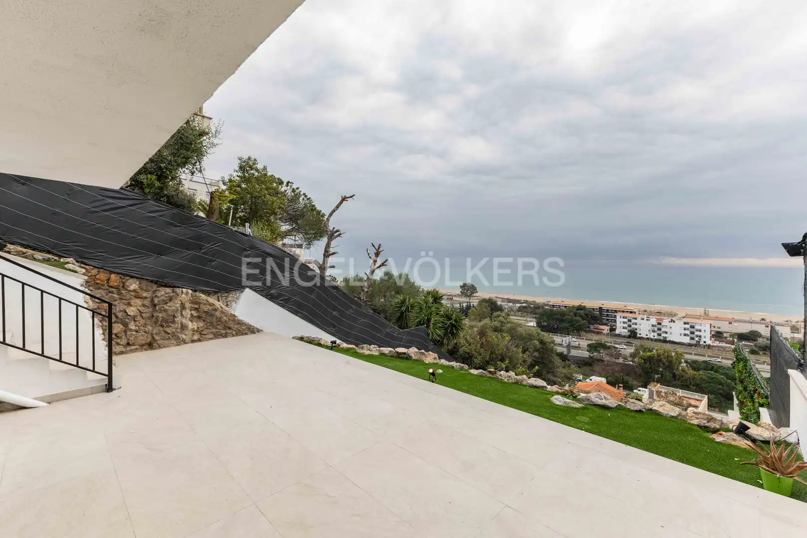 Terrasse von Haus oder Chalet zur Miete in Sitges mit Klimaanlage, Heizung und Privatgarten
