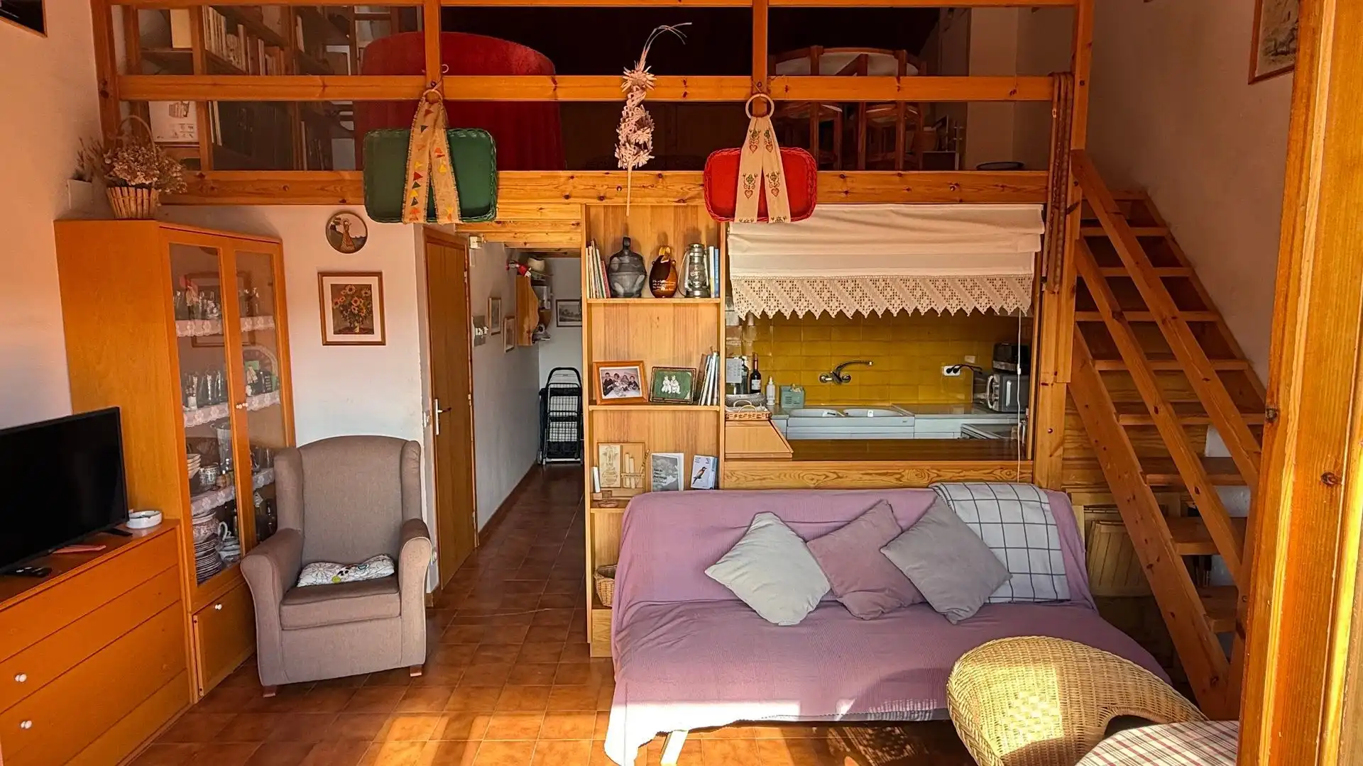 Sala d'estar de Pis en venda en L'Estany amb Terrassa