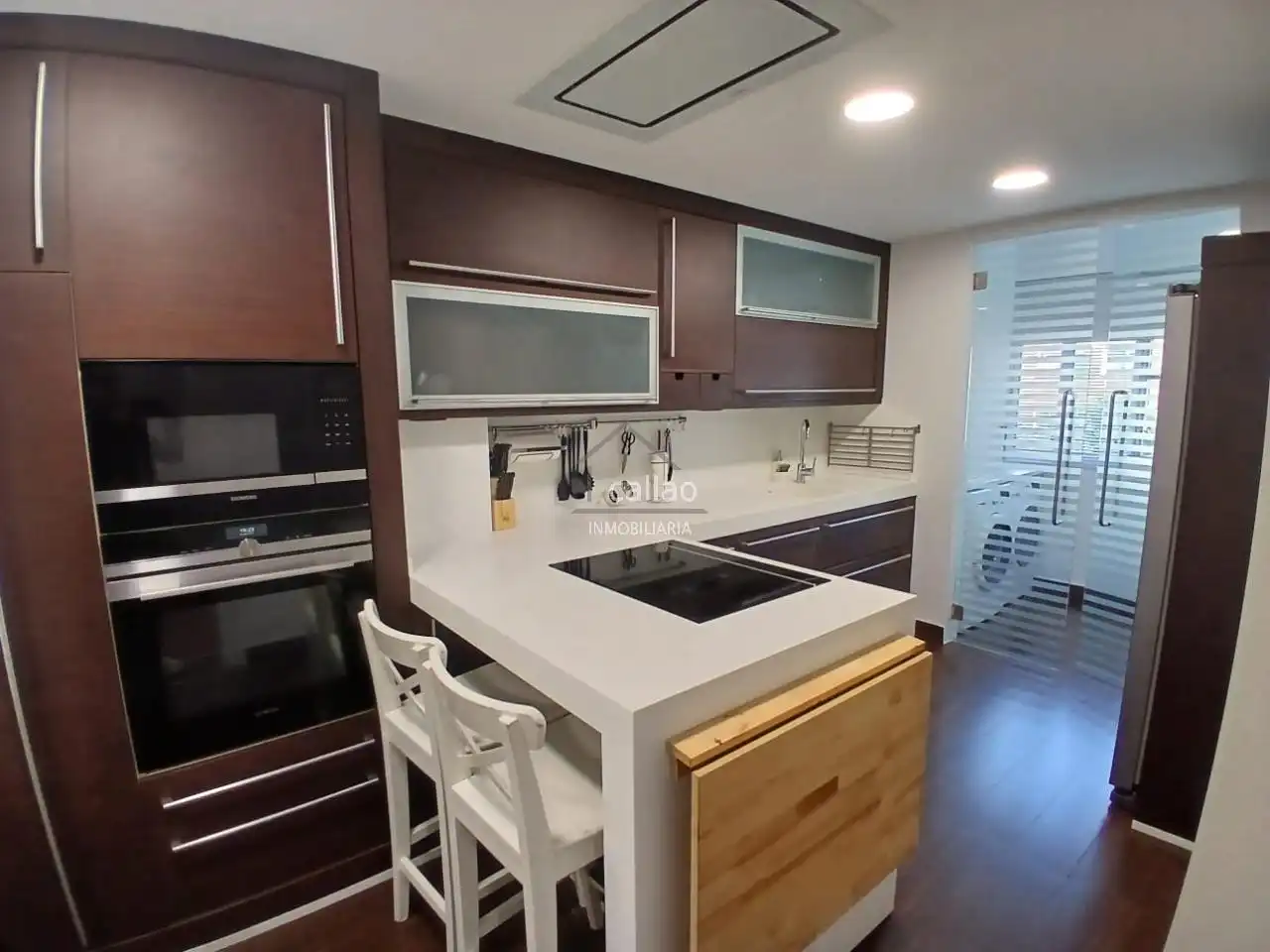 Kitchen of Flat for rent in Ferrol  with Heating, Storage room and Furnished