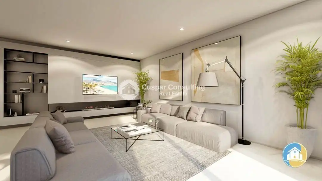 Sala de estar de Casa o chalet en venta en Altea con Aire acondicionado, Calefacción y Jardín privado