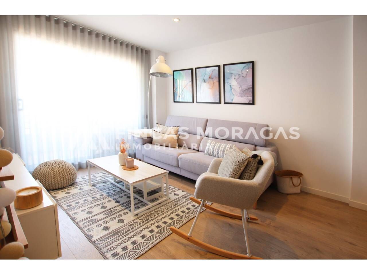 Sala d'estar de Àtic en venda en Sant Cugat del Vallès amb Aire condicionat, Calefacció i Balcó