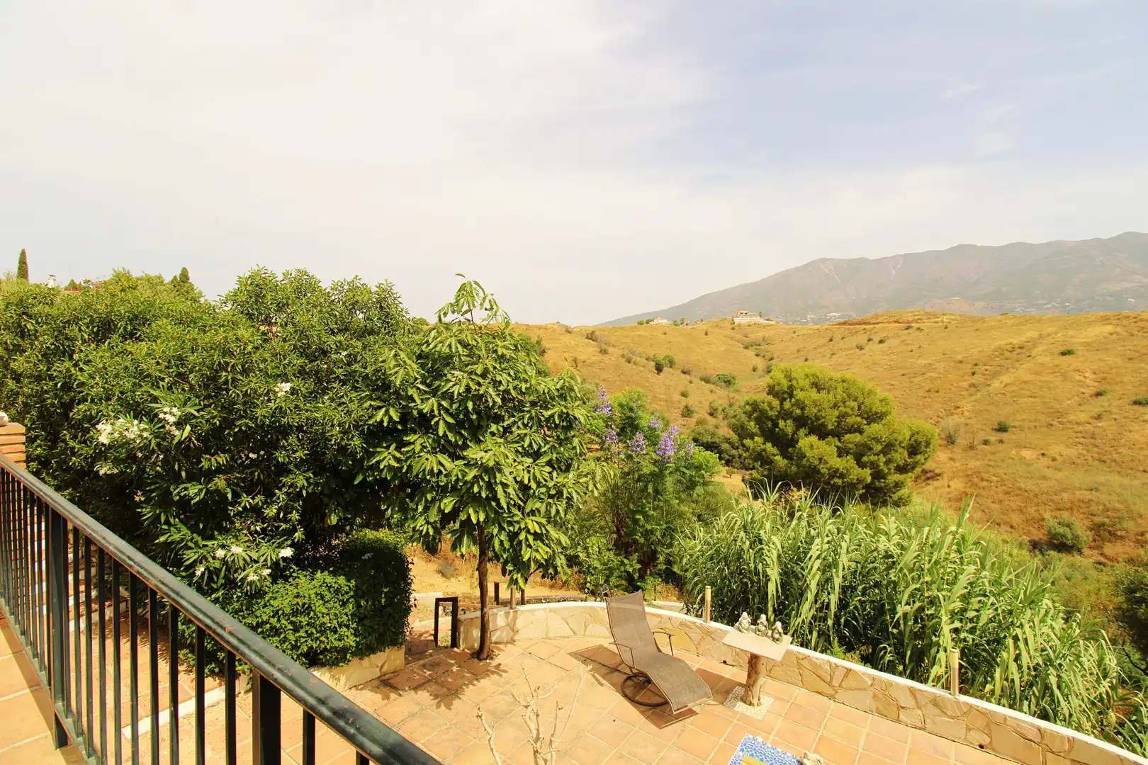Terraza de Finca rústica en venta en Mijas con Aire acondicionado, Calefacción y Jardín privado