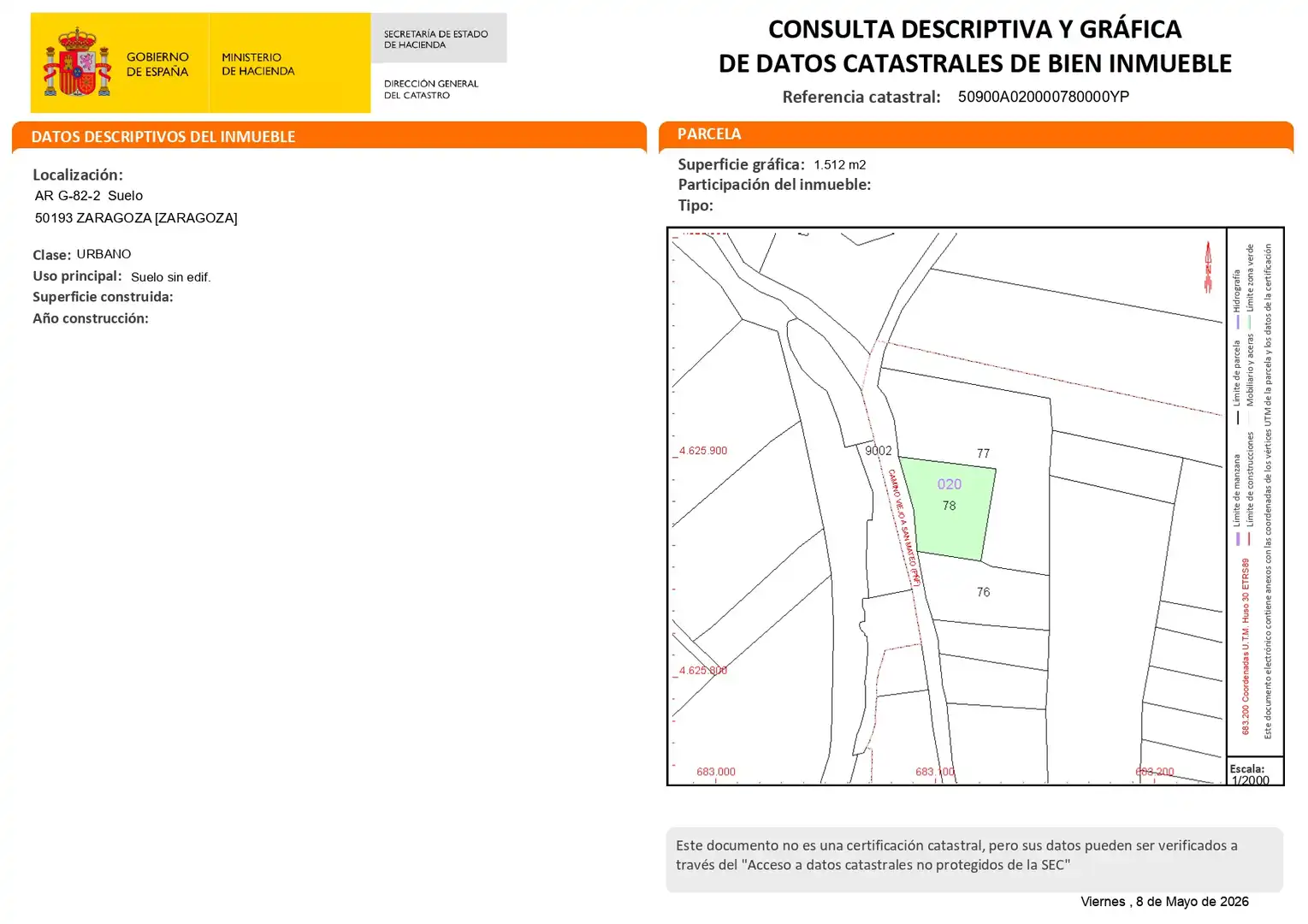 Residential for sale in Zaragoza