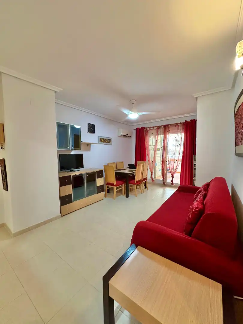 Sala d'estar de Apartament en venda en Oropesa del Mar / Orpesa amb Aire condicionat, Calefacció i Moblat