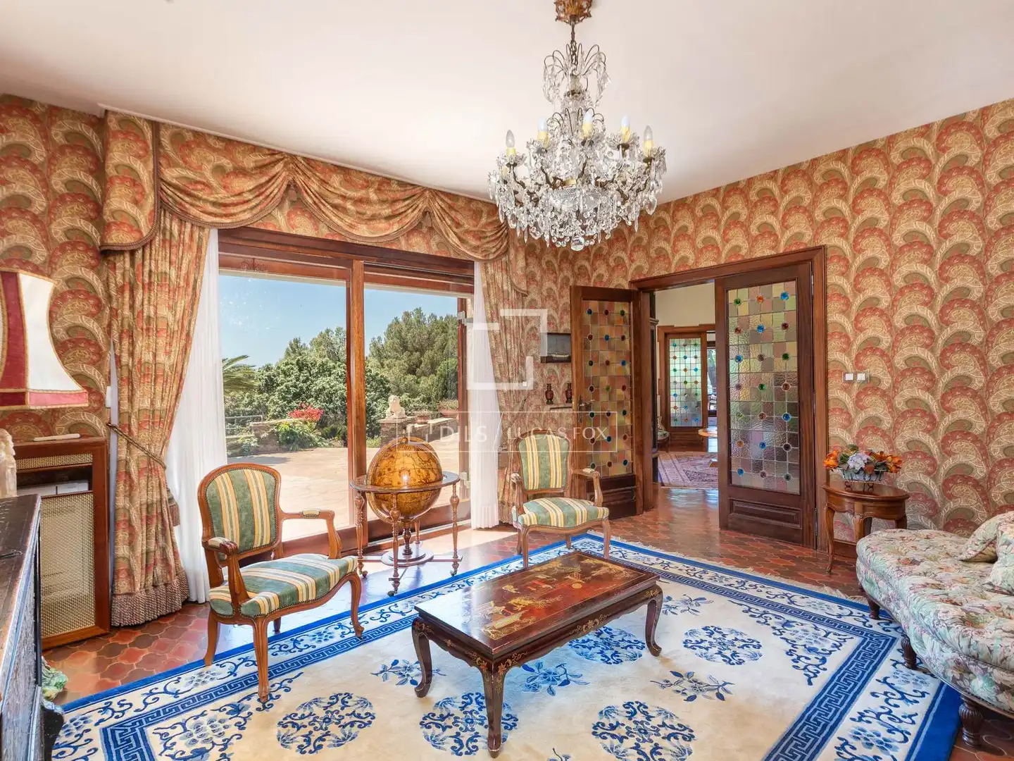 Wohnzimmer von Haus oder Chalet zum Verkauf in Roses mit Privatgarten, Parkett und Terrasse