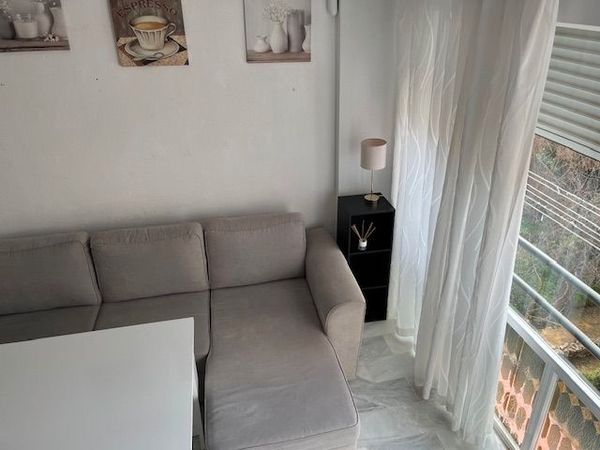 Sala d'estar de Pis en venda en Málaga Capital amb Aire condicionat i Moblat