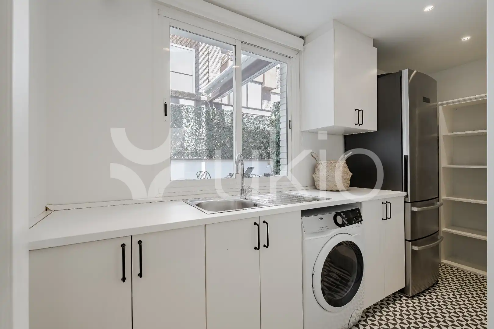 Cocina de Apartamento de alquiler en Madrid con Aire acondicionado, Calefacción y Terraza