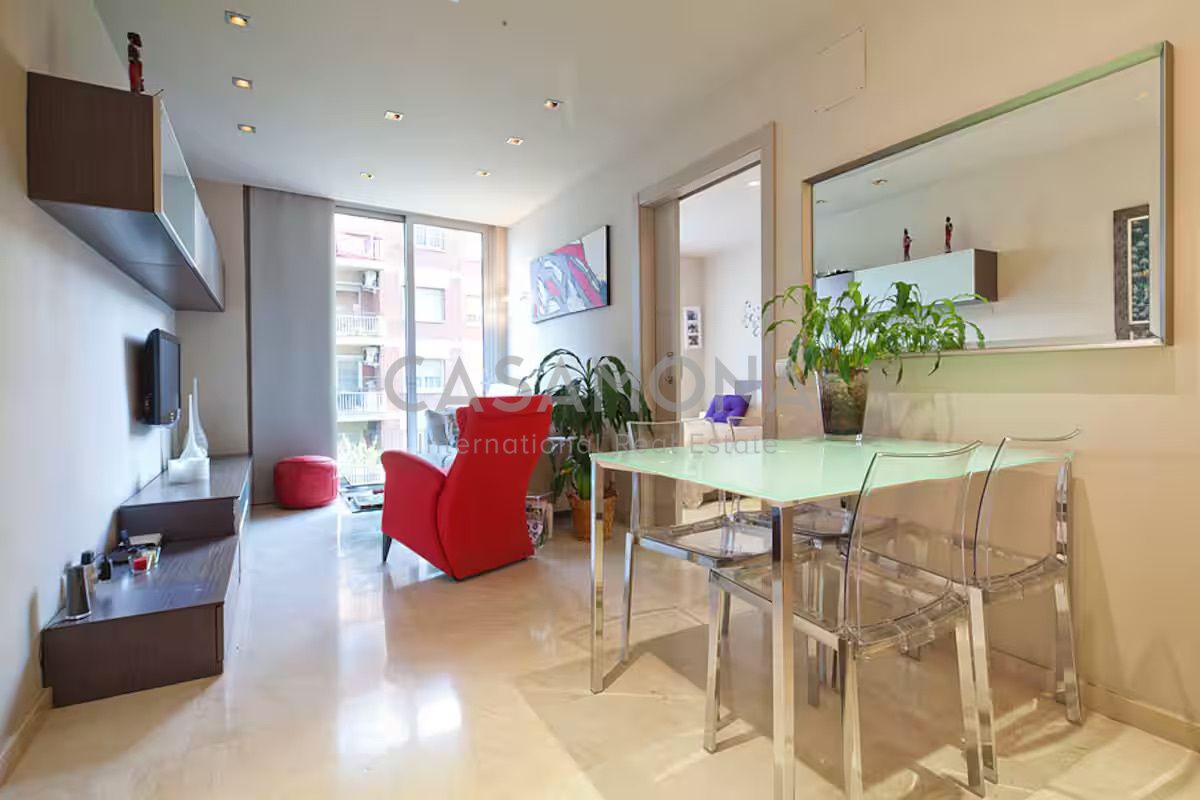 Living room of Apartment to rent in  Barcelona Capital  with Air Conditioner, Heating and Furnished