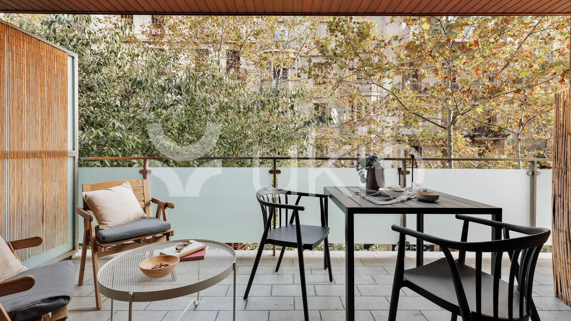 Terraza de Apartamento de alquiler en  Barcelona Capital con Aire acondicionado, Calefacción y Terraza