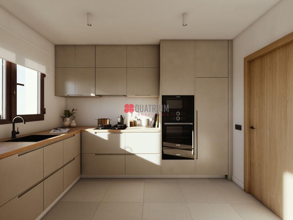 Kitchen of Flat for sale in A Estrada   with Heating, Terrace and Storage room