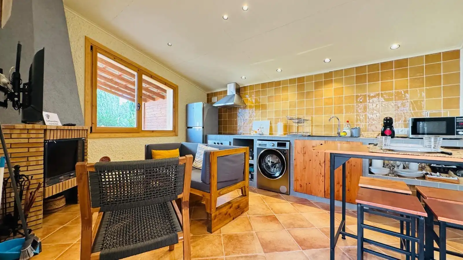 Kitchen of Houses for rent in Sant Martí Sarroca  with Private garden, Terrace and Swimming Pool
