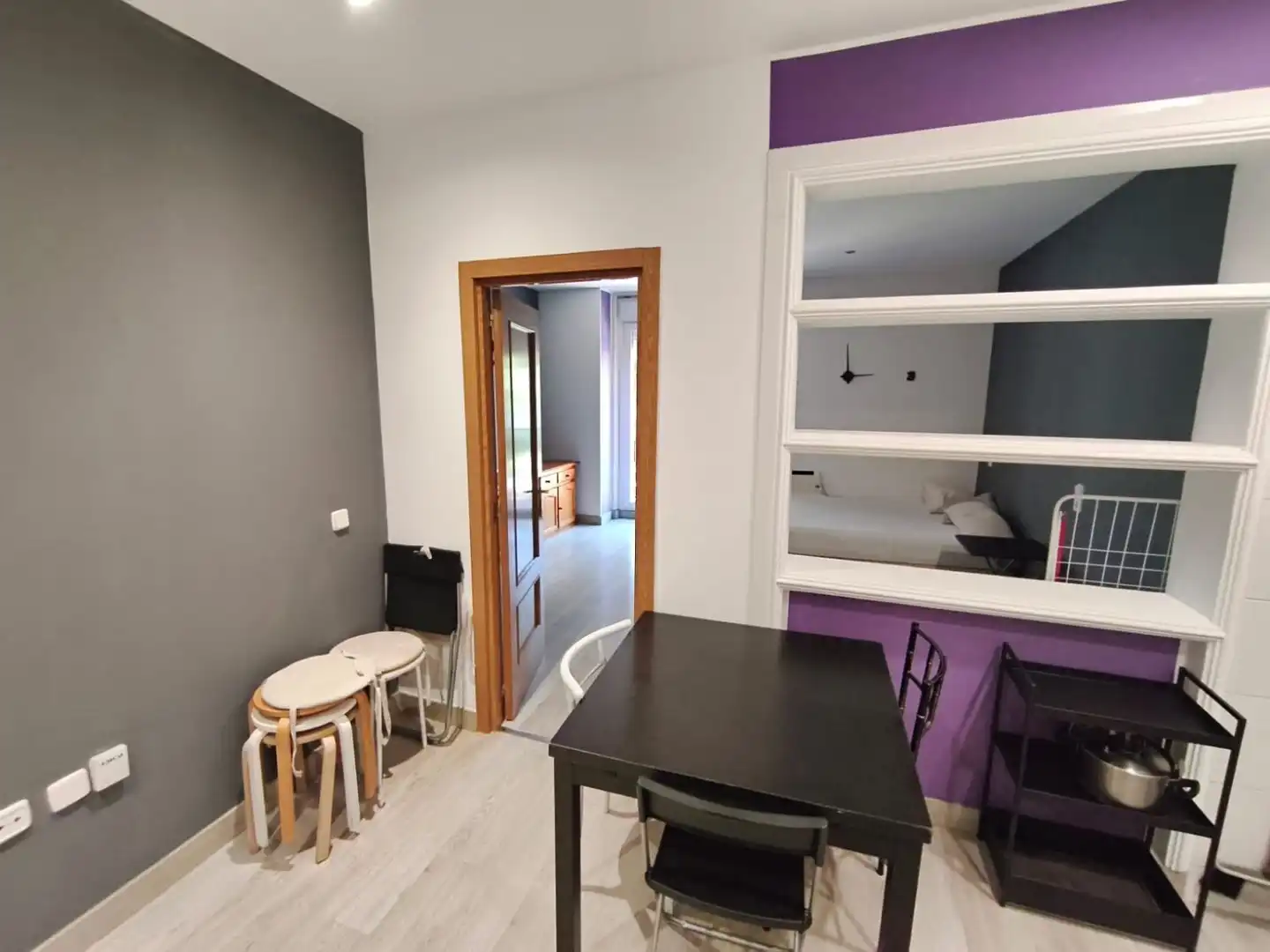 Habitación de Apartamento de alquiler en Madrid con Aire acondicionado, Calefacción y Amueblado