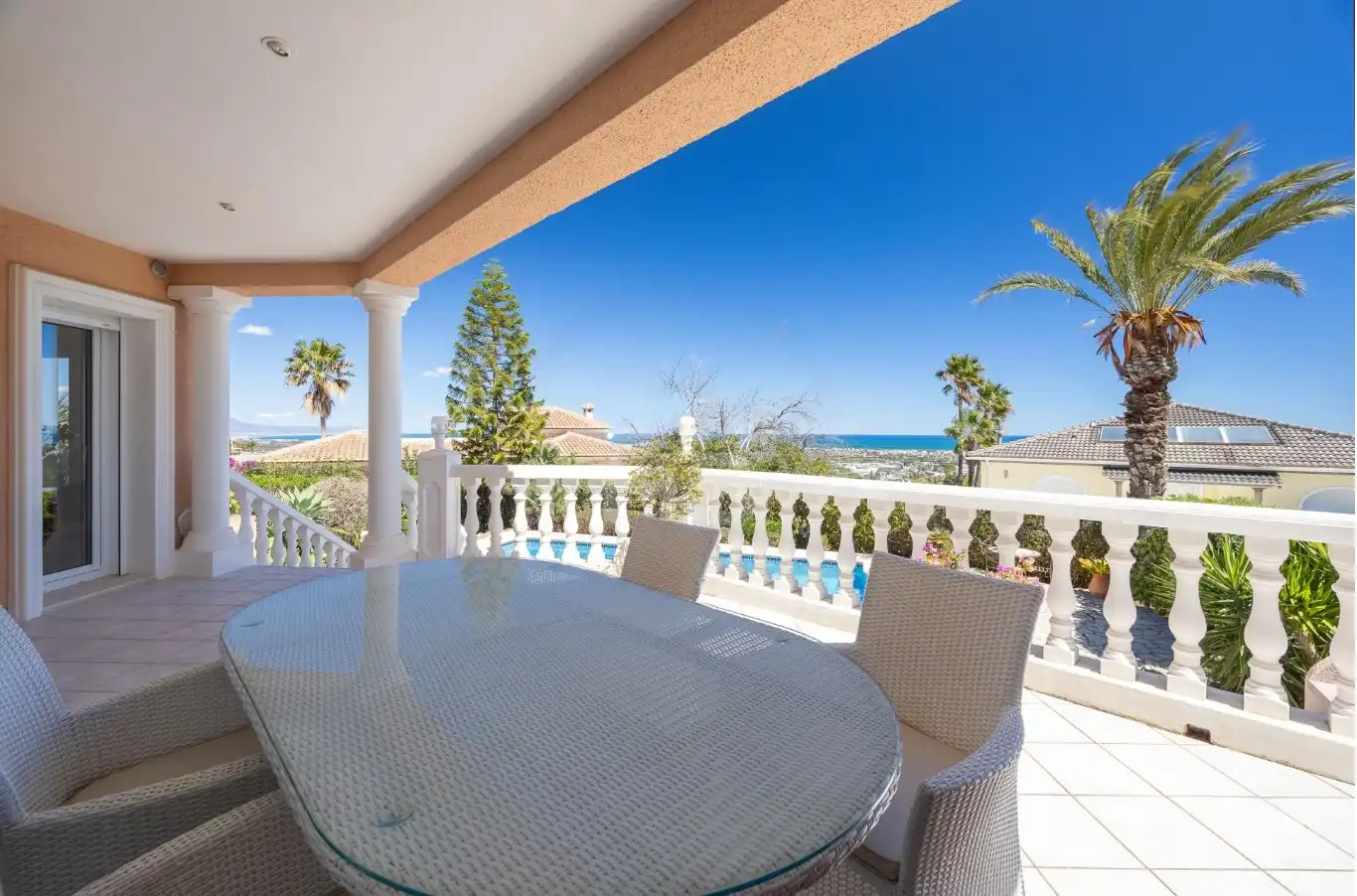 Terraza de Casa o chalet de alquiler en Dénia con Aire acondicionado, Calefacción y Jardín privado