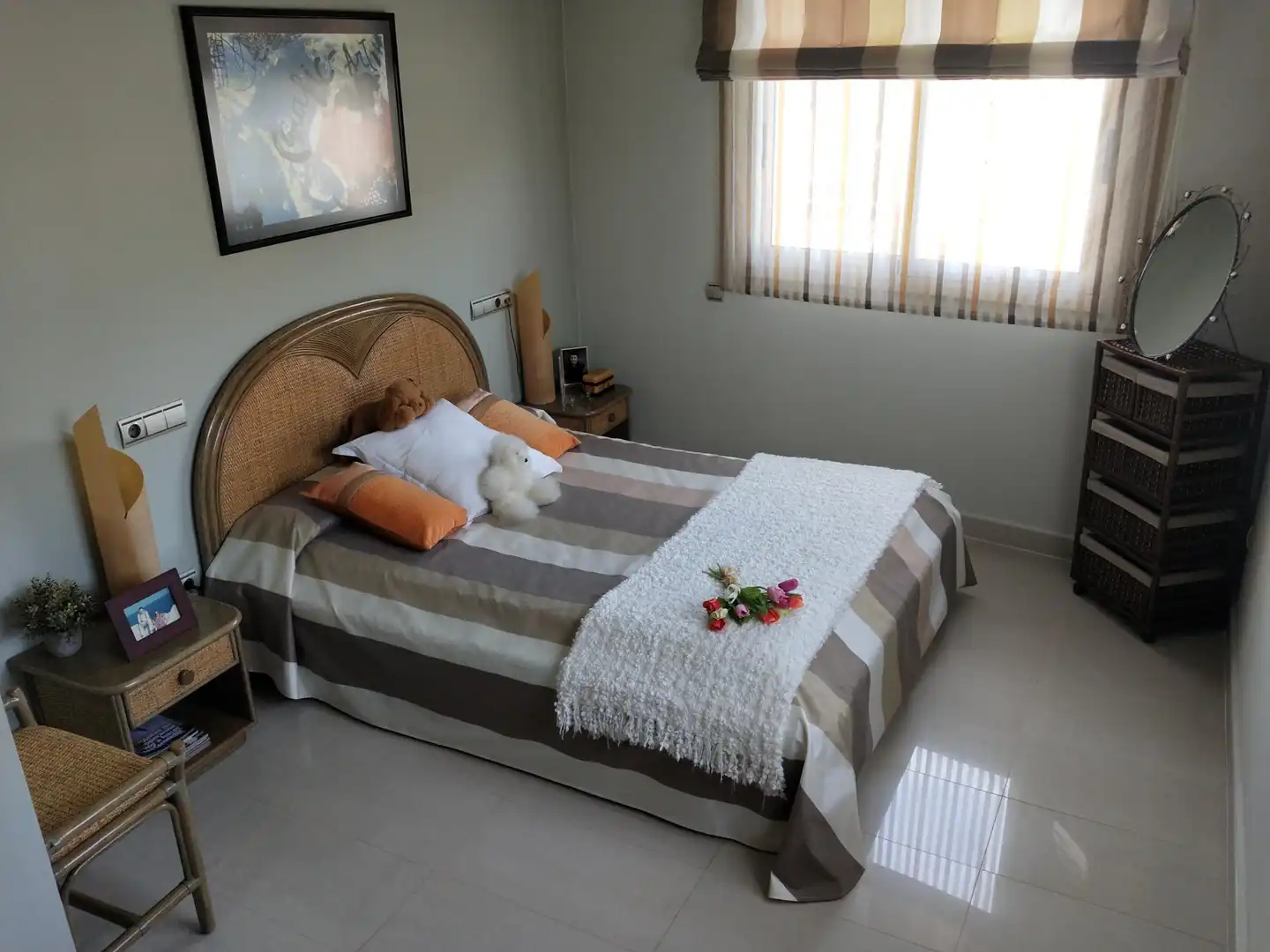 Schlafzimmer von Haus oder Chalet zum Verkauf in Cunit mit Klimaanlage, Heizung und Privatgarten