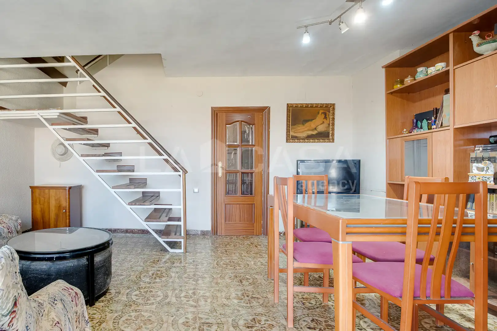 Sala d'estar de Dúplex en venda en Barcelona amb Balcó