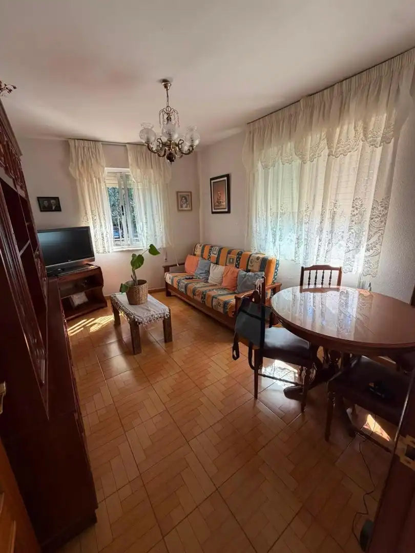 Sala d'estar de Casa adosada en venda en Villamañán amb Calefacció i Moblat