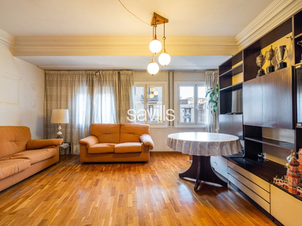 Sala d'estar de Apartament en venda en  Barcelona Capital amb Terrassa