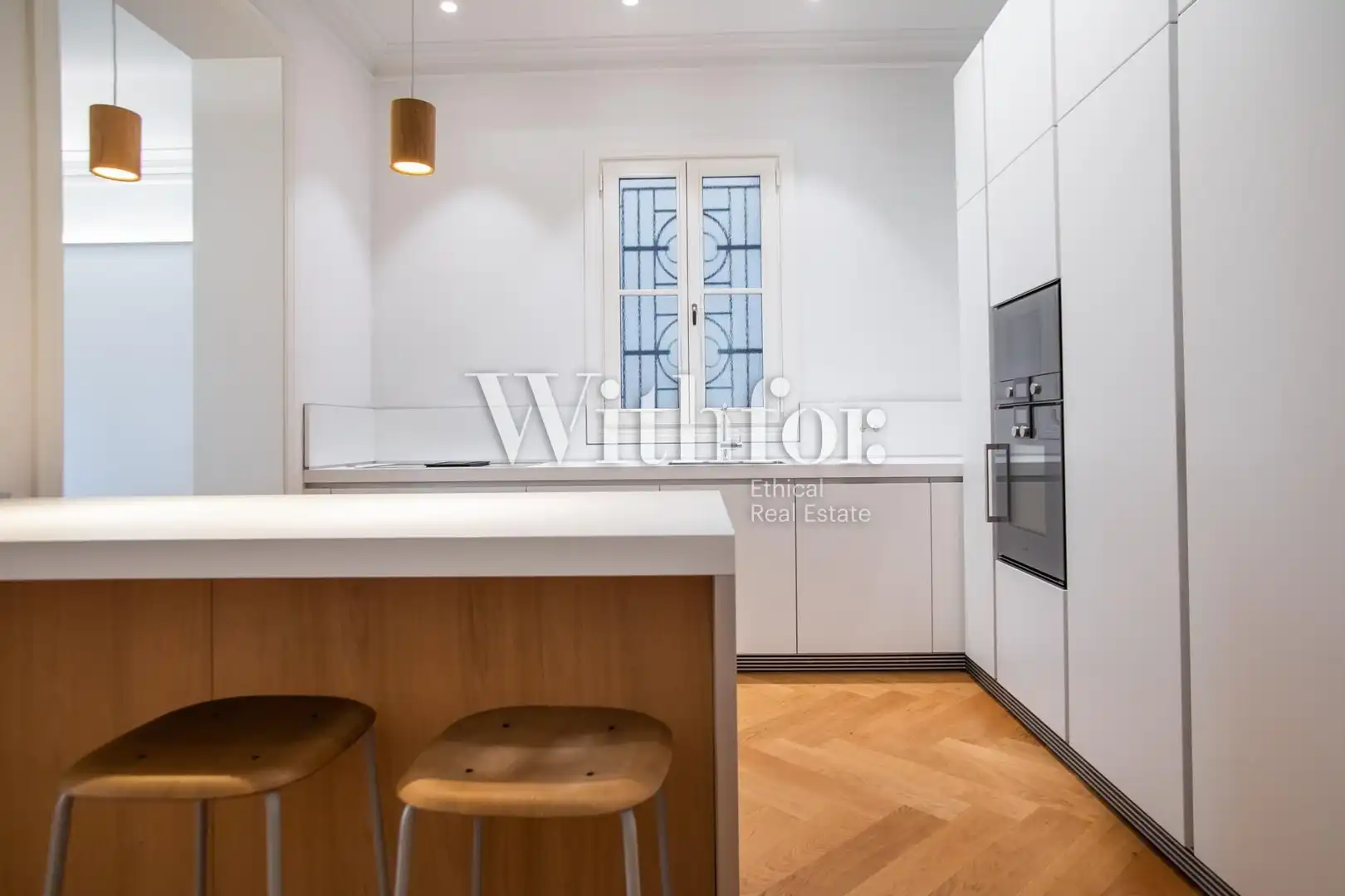 Kitchen of Flat for rent in Barcelona  with Air Conditioner, Heating and Terrace