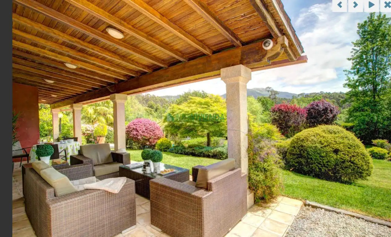 Terrassa de Casa o xalet de lloguer en Gondomar amb Calefacció, Jardí privat i Piscina