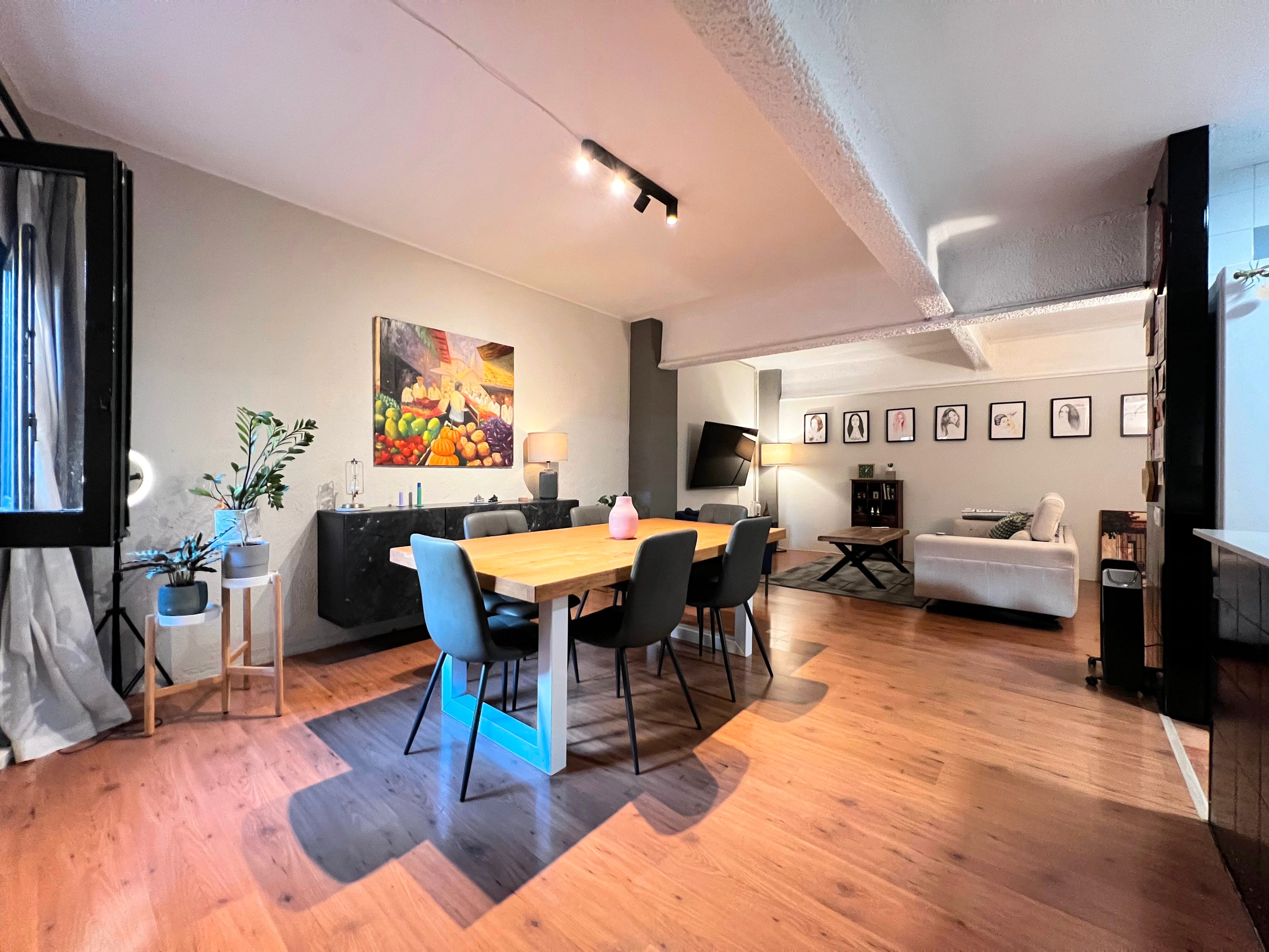 Sala d'estar de Pis en venda en Santa Coloma de Gramenet amb Calefacció i Terrassa