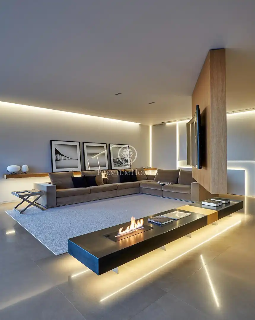 Sala de estar de Casa o chalet de alquiler en Lloret de Mar con Calefacción, Jardín privado y Piscina