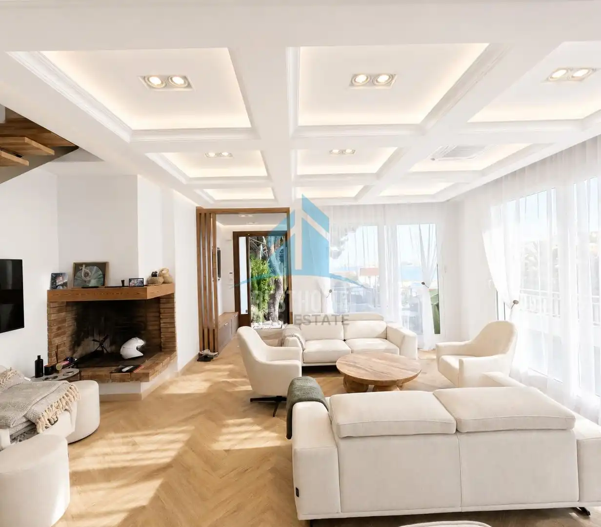 Living room of Houses for sale in Cullera  with Air Conditioner, Terrace and Jacuzzi