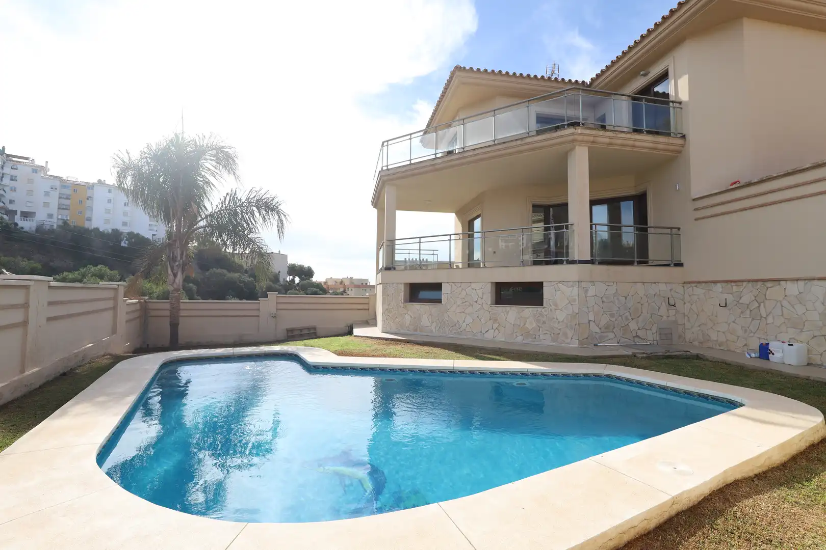 Swimming pool of Houses for rent in Mijas  with Air Conditioner, Heating and Terrace