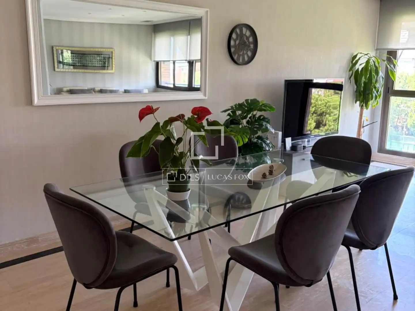 Dining room of Flat for rent in Majadahonda  with Air Conditioner, Heating and Private garden
