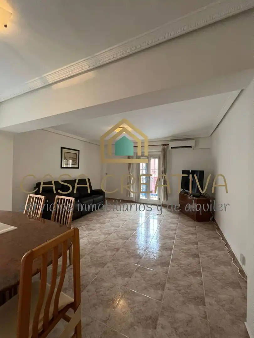 Living room of Flat for rent in Valencia  with Air Conditioner, Heating and Terrace