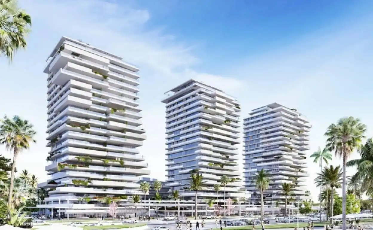 Außenansicht von Wohnung zur Miete in Málaga mit Klimaanlage, Heizung und Terrasse
