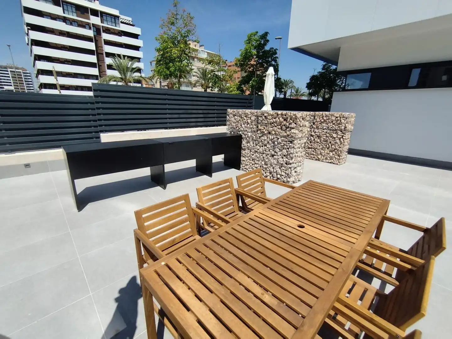 Terrassa de Pis de lloguer en Murcia amb Aire condicionat, Calefacció i Jardí privat
