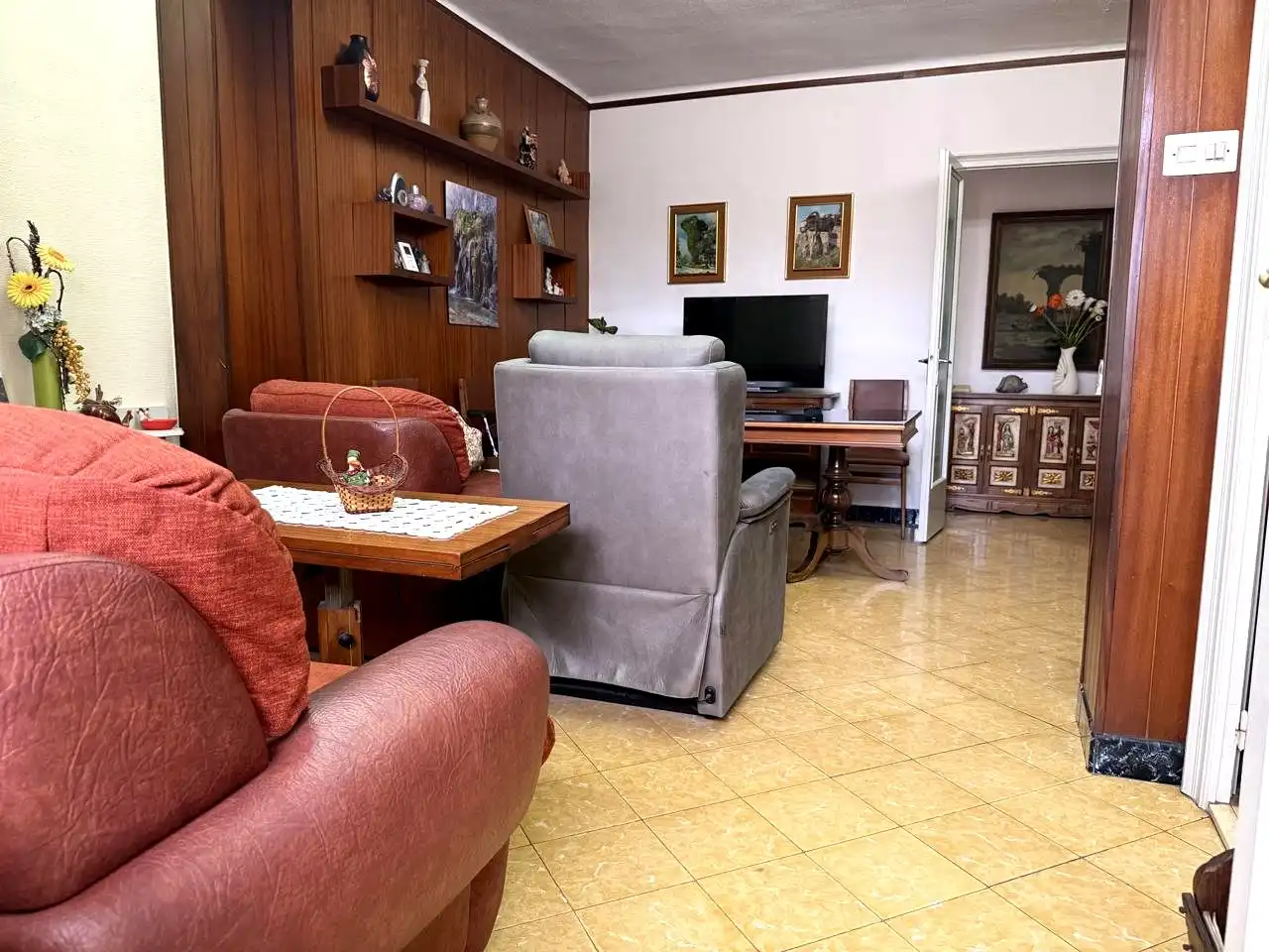 Sala de estar de Piso en venta en Terrassa con Aire acondicionado, Calefacción y Balcón