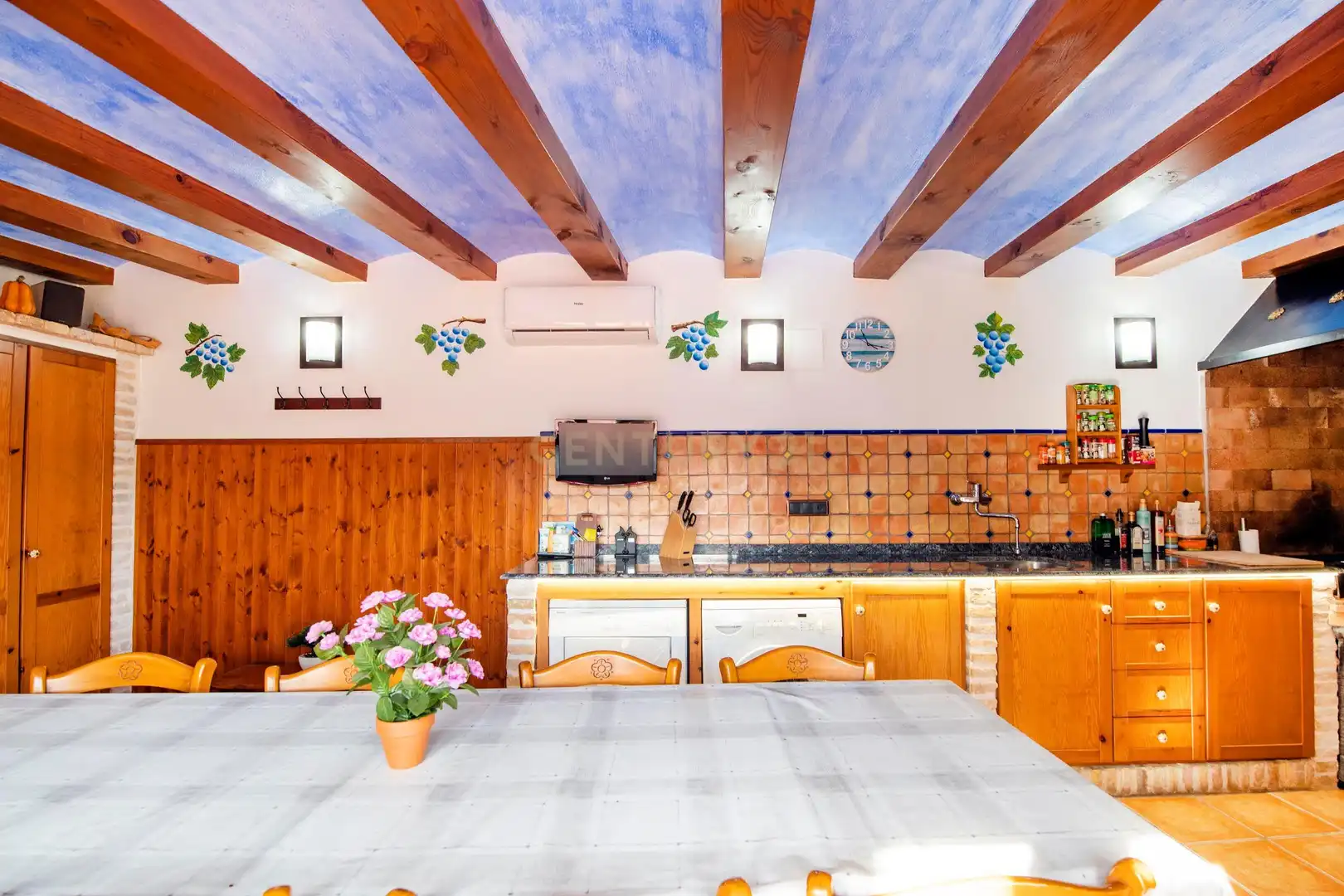 Cocina de Casa o chalet de alquiler en Benissa con Aire acondicionado, Jardín privado y Trastero