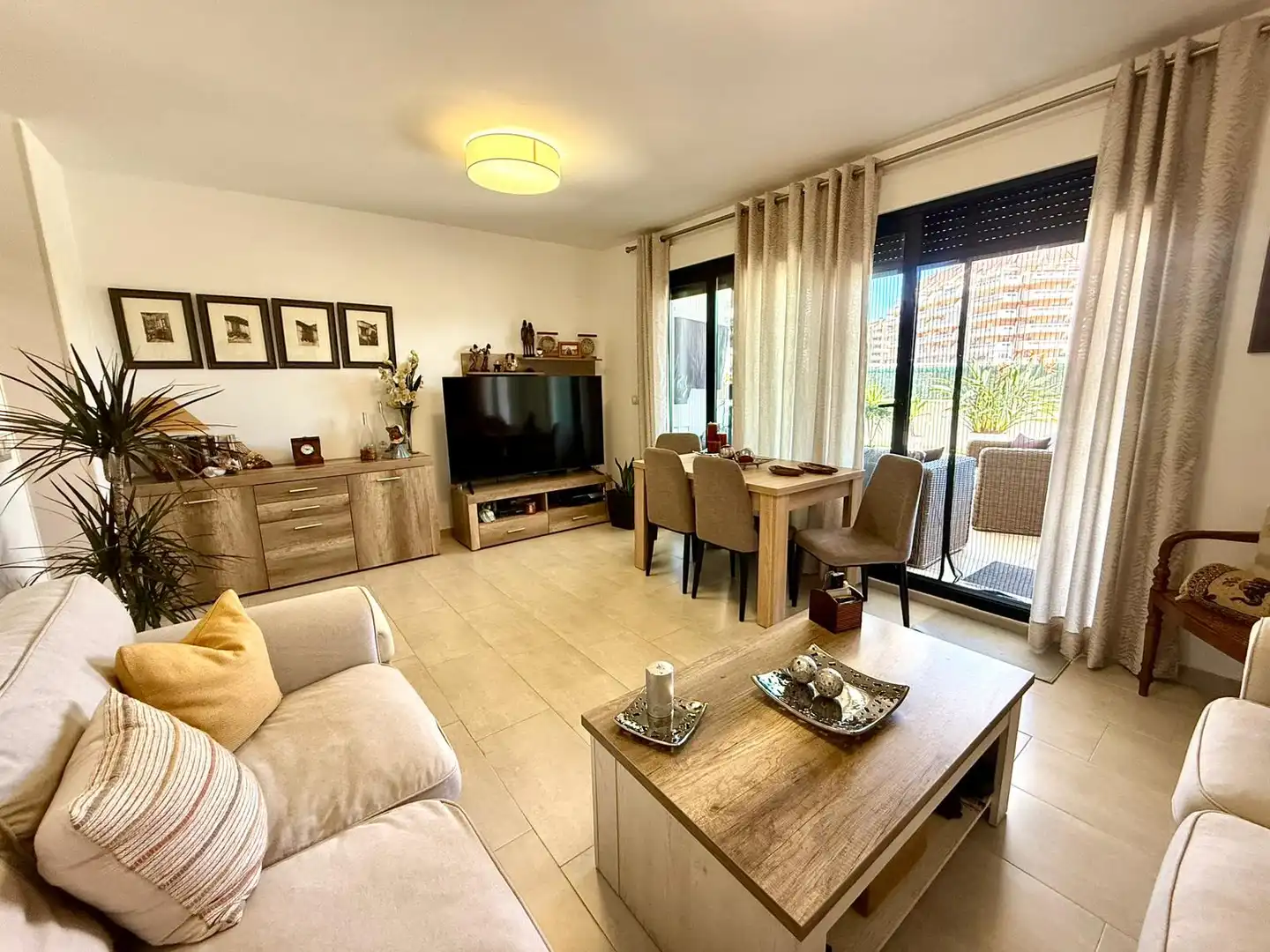 Sala de estar de Apartamento en venta en Dénia con Aire acondicionado, Calefacción y Terraza