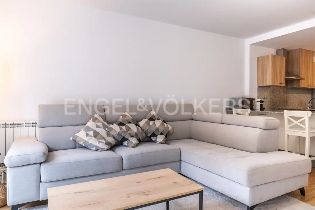 Sala de estar de Piso de alquiler en La Massana con Calefacción, Parquet y Terraza