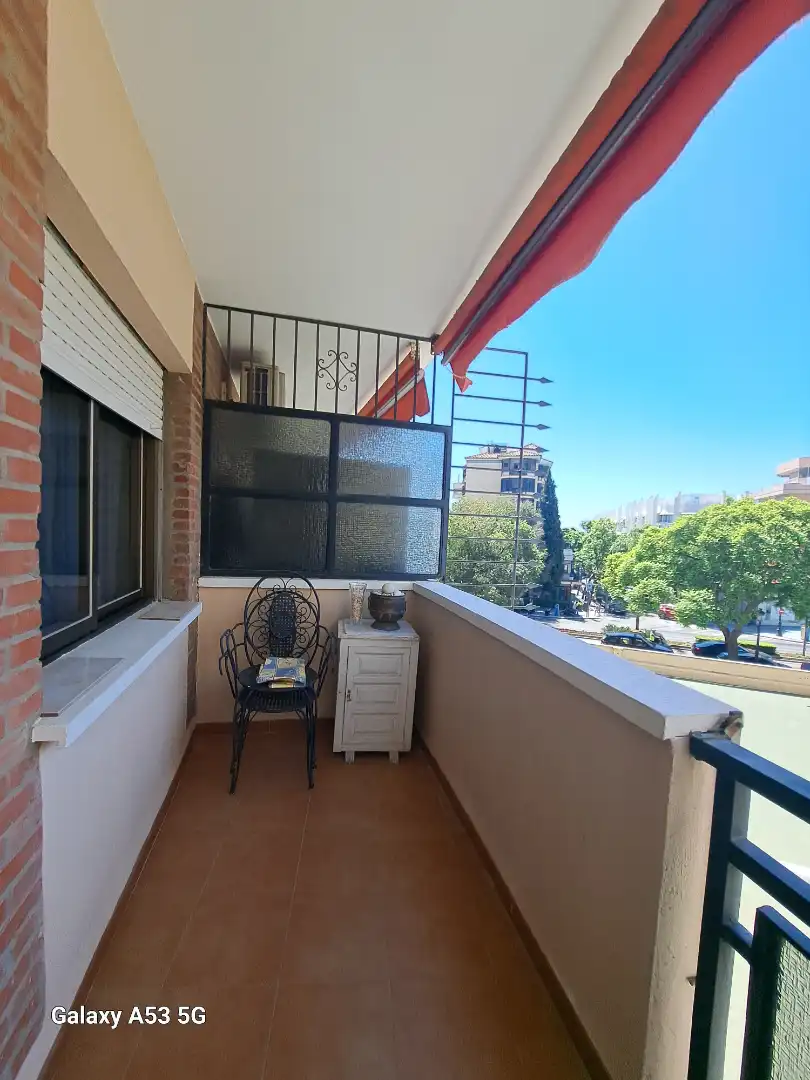 Terraza de Apartamento de alquiler en Marbella con Calefacción, Terraza y Amueblado