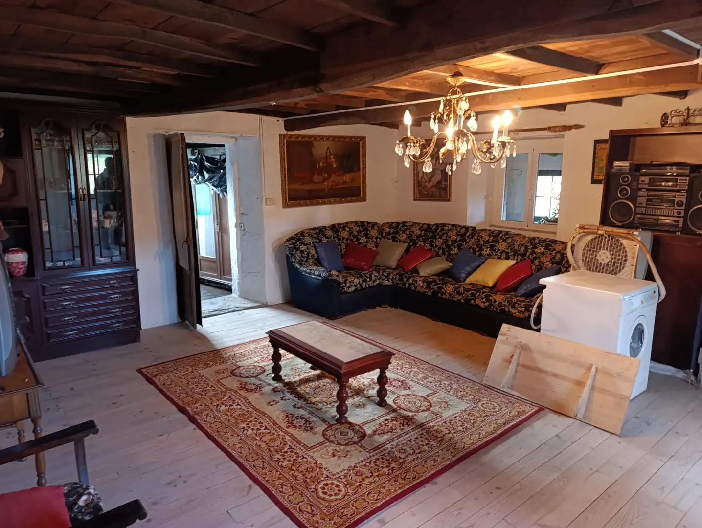 Sala d'estar de Casa o xalet en venda en Taboada amb Jardí privat, Terrassa i Traster