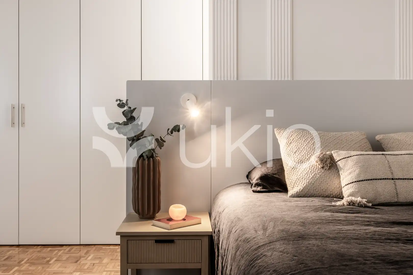 Schlafzimmer von Wohnungen zur Miete in Madrid mit Klimaanlage, Heizung und Möbliert
