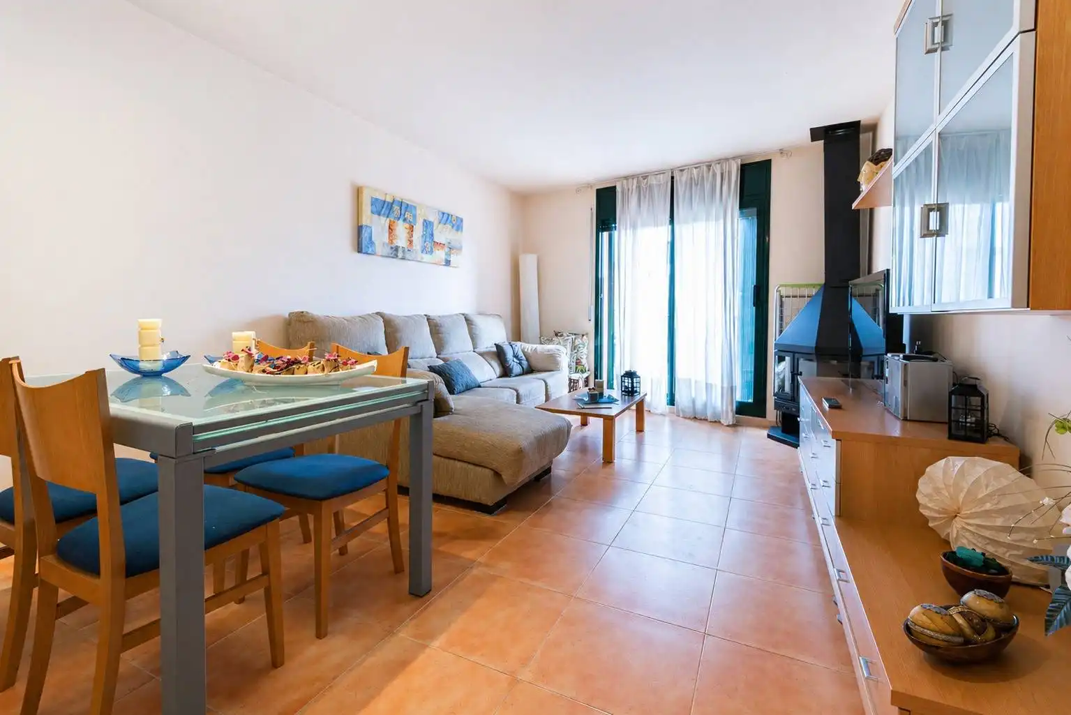 Sala d'estar de Casa o xalet en venda en Sant Pere Pescador amb Aire condicionat, Calefacció i Jardí privat