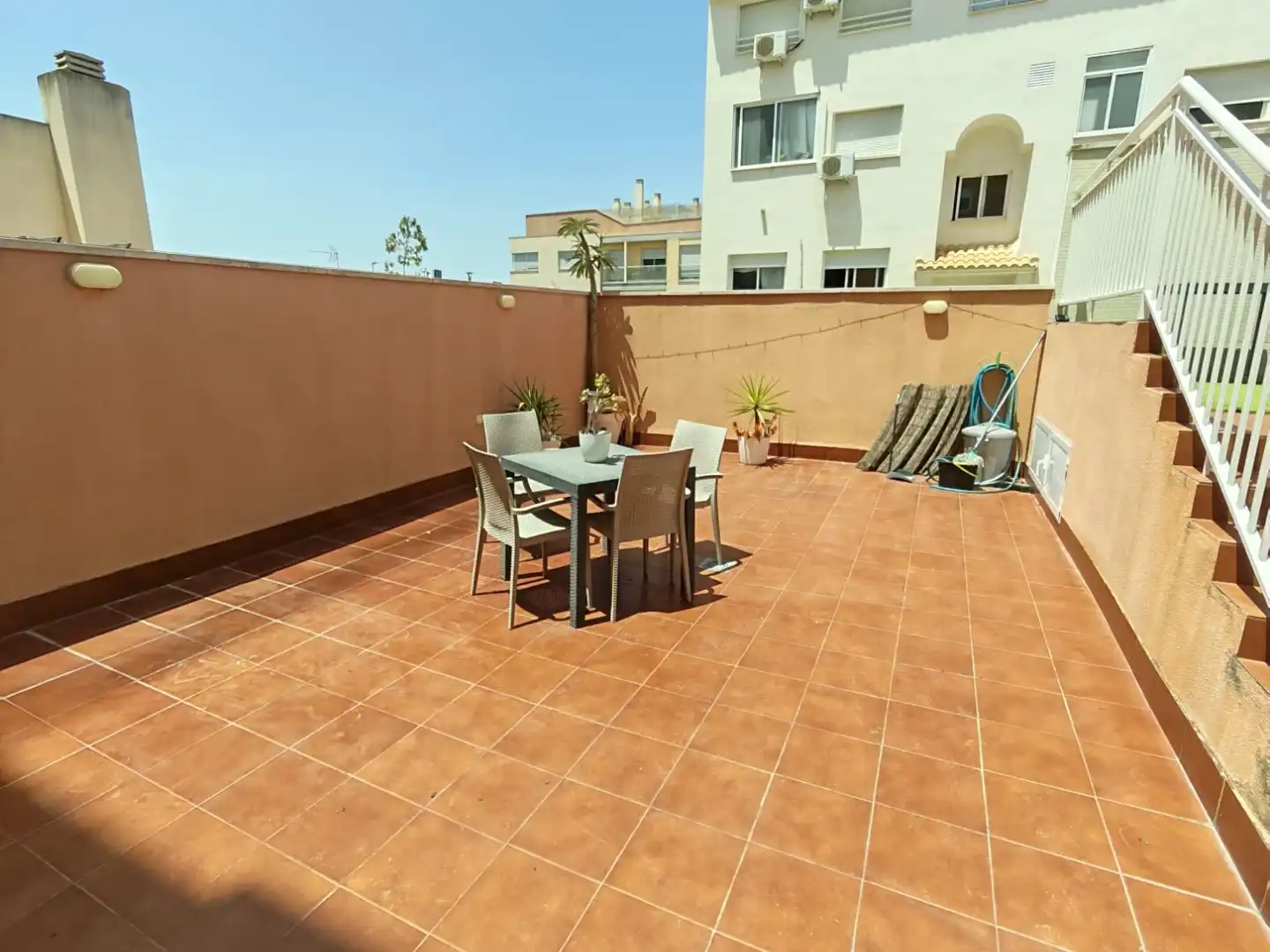 Terraza de Piso de alquiler en Murcia con Aire acondicionado, Calefacción y Lavadora