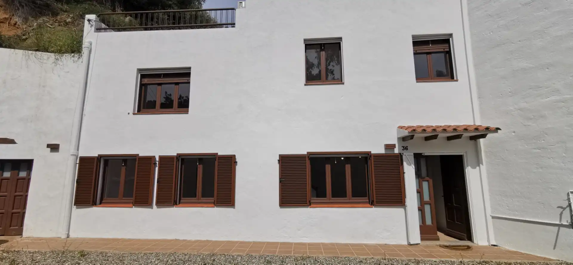 Vista exterior de Casa adosada de lloguer en Cabrera de Mar amb Aire condicionat, Calefacció i Jardí privat